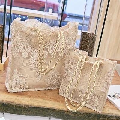 Sac à main en dentelle pour femmes, à bandoulière, pour plage, fête de mariage, Shopping, nouvelle collection