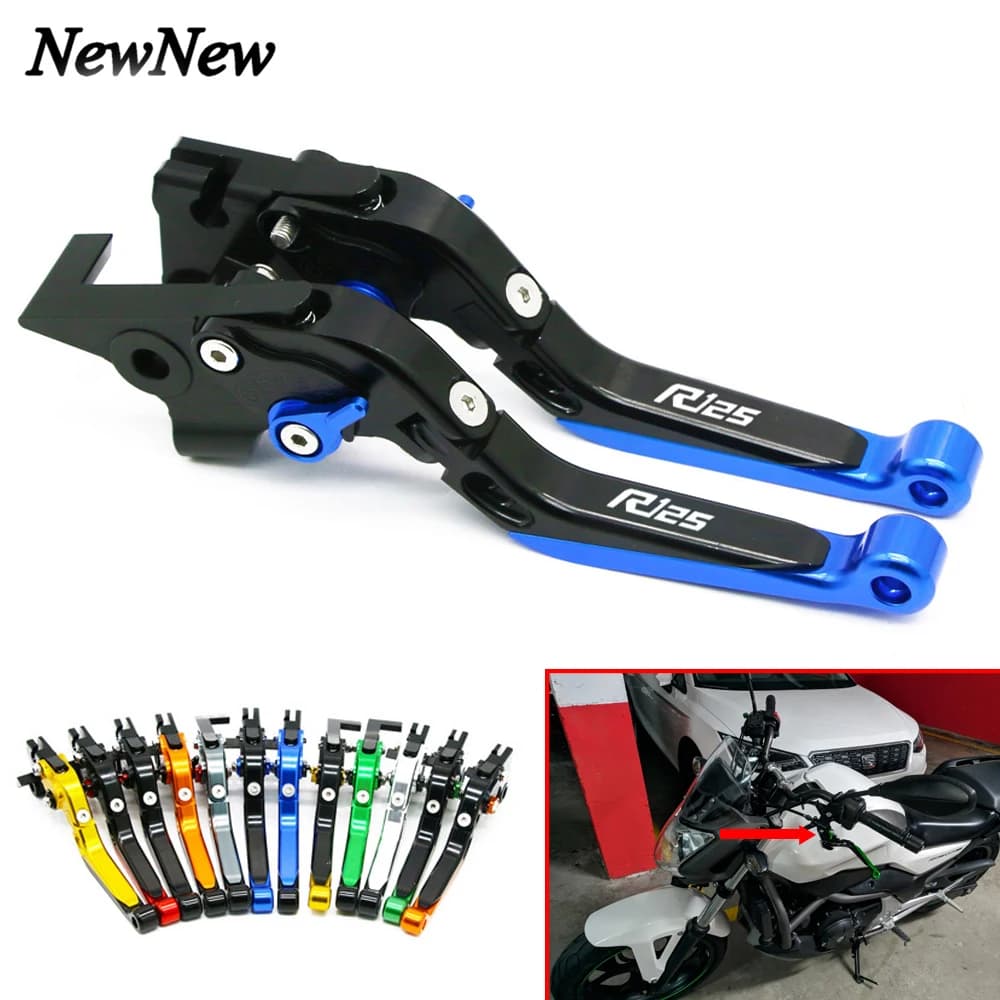 Leviers de frein et d'embrayage pliables et extensibles, accessoires de moto pour Yamaha YZF R125 R 125 YZFR125 YZFR 125 2014 – 2022
