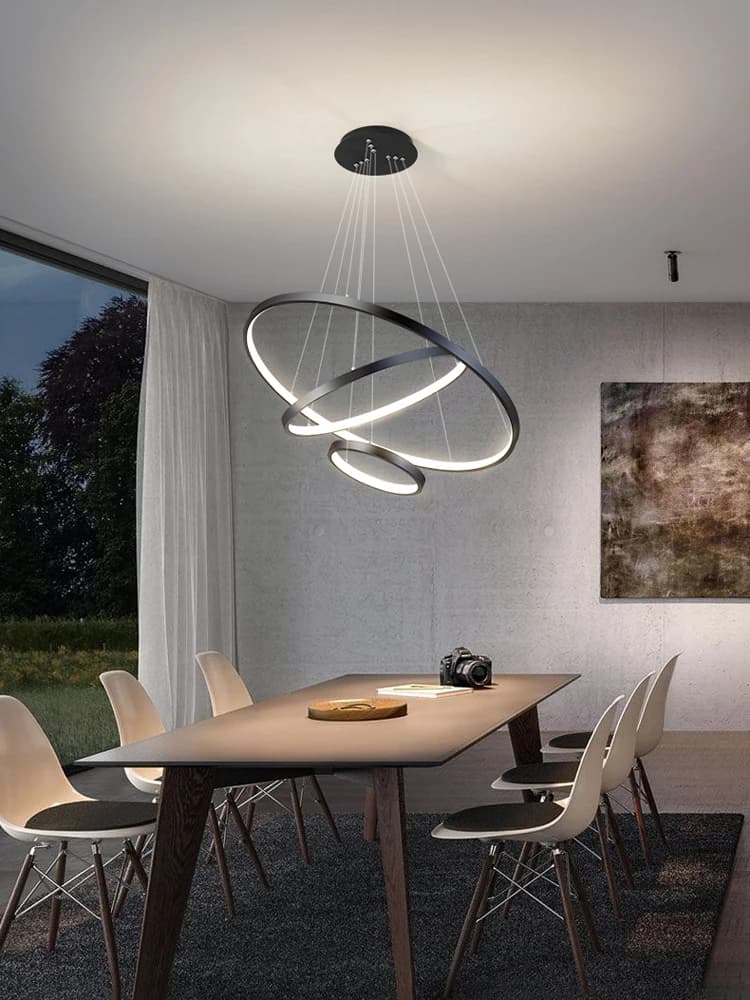 Plafond moderne à LEDs lustre pour Villa salon chambre salle à manger en fer forgé lustre maison éclairage intérieur lampes décoratives