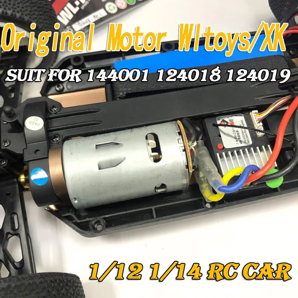 Wltoys XK d'origine 144001 124018 124019   Moteur 550 pour véhicule tout-terrain RC 1/12 1/14 1/16, désert, voiture