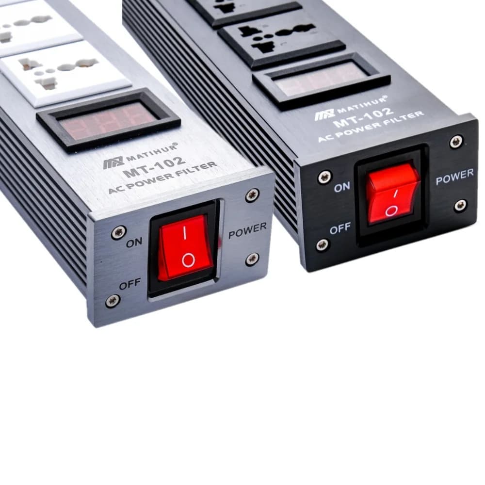 Hifi Matihur MT-102 – filtre d'alimentation ca, Protection contre les surcharges, avec sorties ue
