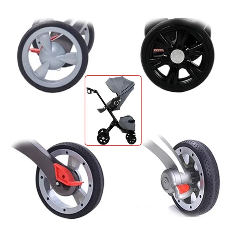 Roue de Poussette Avant ou Arrière pour Stokke Xplory V3, V4, V5, V6, Accessoires de Remplacement