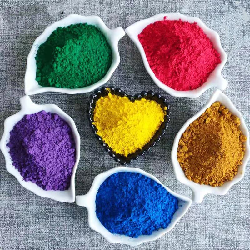 Agent de parc en béton, pigment d'oxyde de fer, revêtement en caoutchouc, poudre rouge d'oxyde de fer, ciment de carrelage, pigment noir de fer, 1kg