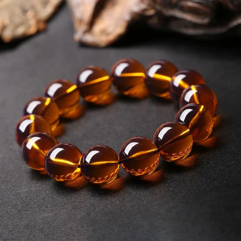 Bracelet en cire d'abeille d'ambre du panama, chaîne de pull multi-cercles, perles pour hommes et femmes, Bracelets cadeau pour femmes, 25 – 108