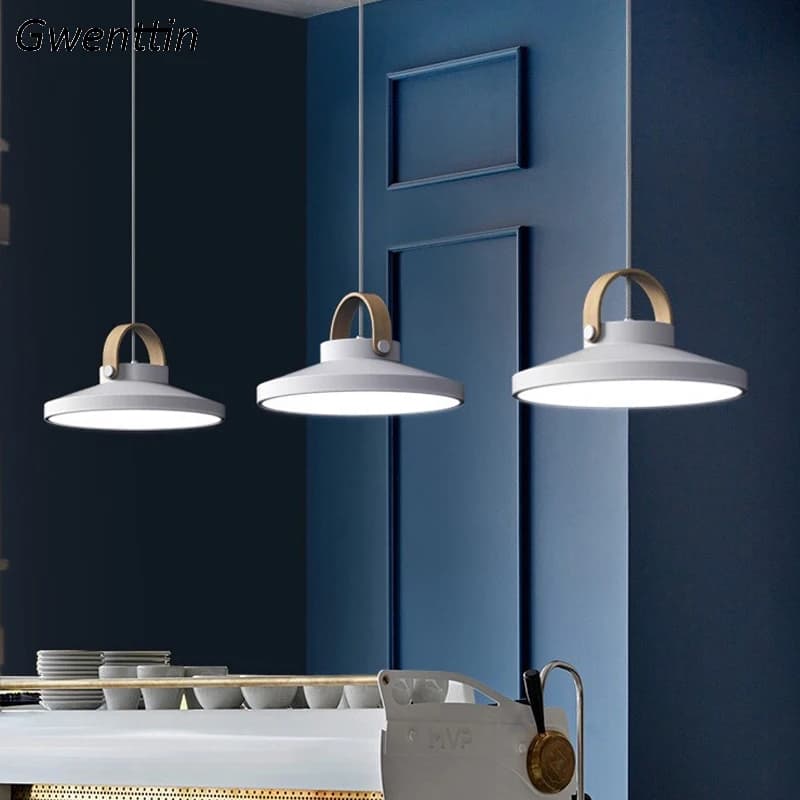 Plafonnier suspendu au design nordique moderne, luminaire décoratif d'intérieur, idéal pour une cuisine, un Restaurant ou une salle à manger