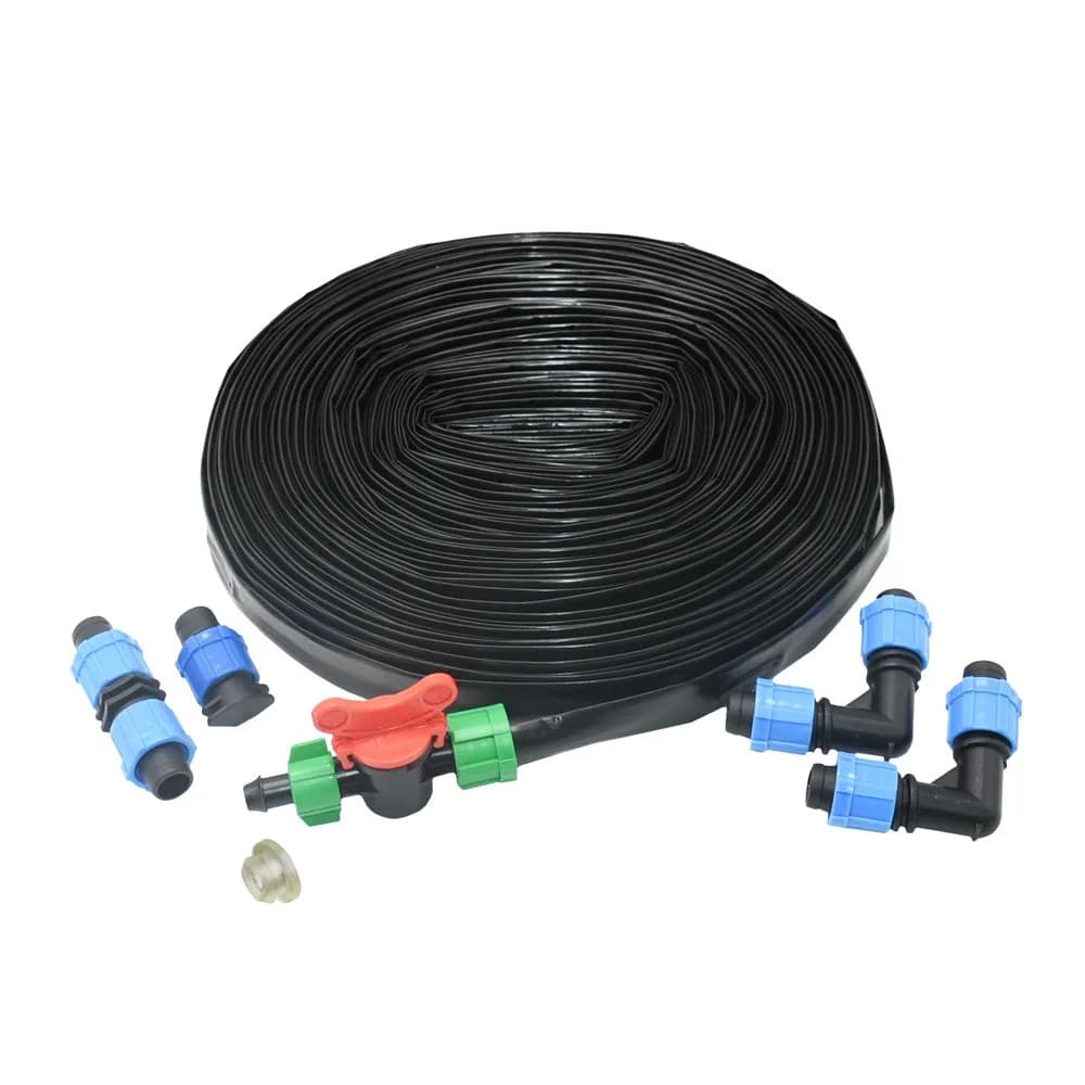 Ruban Micro Irrigation Goutte à Goutte de Pluie, 10-20 ~ 50m, 16mm, 1 Trou, 15/30cm, pour Serre, Ferme, Tuyau d'Arrosage