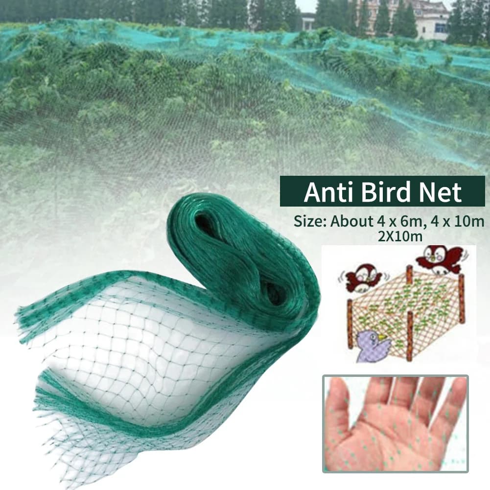 Filet de Protection anti-oiseaux, 5m x 20m, pour le jardin, la ferme, sans emmêlement, réutilisable, durable, Protection contre les oiseaux