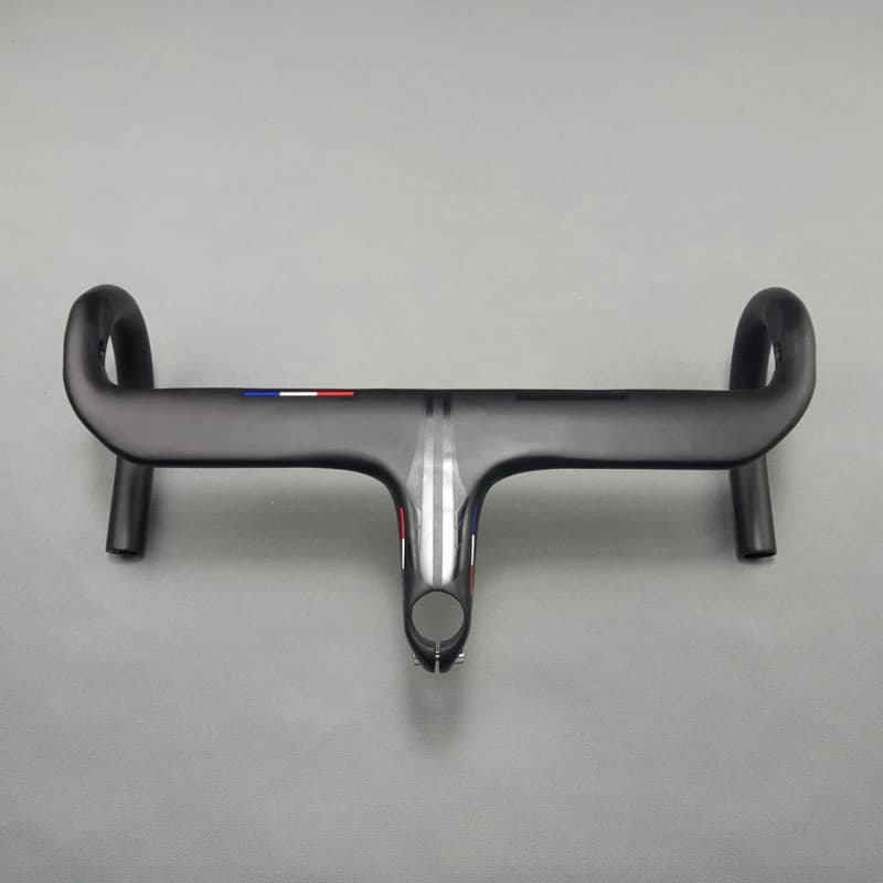 Guidon intégré guidon en carbone vélo de route avec tige Tmaex guidon de vélo de cyclisme guidon de vélo mat UD