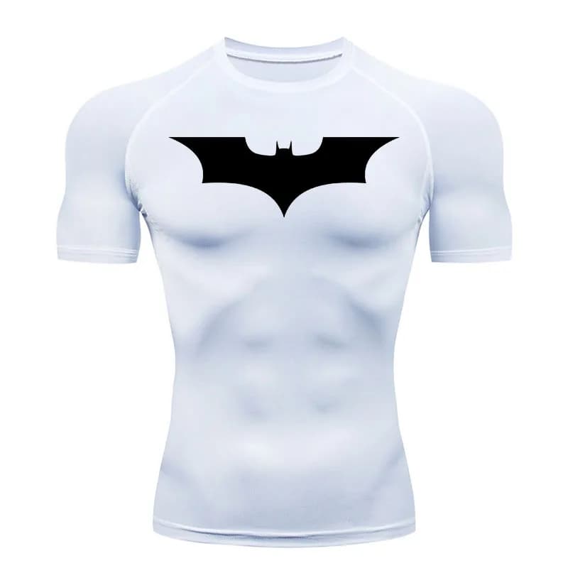 Top sport chemise de course T-shirt homme Fitness T-shirt court séchage rapide travailler collants de gymnastique chemise musculaire Compression MMA