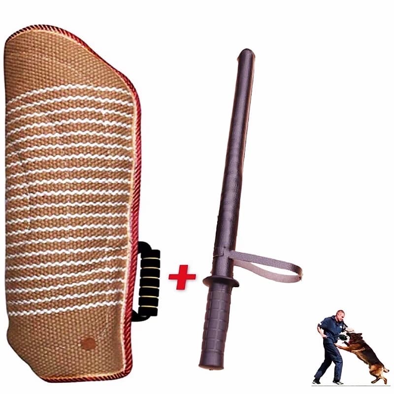 Manchons de morsure de chien épais en Jute, bâton de morsure, chien de garde, fournitures d'entraînement pour chien de Police, produits pour