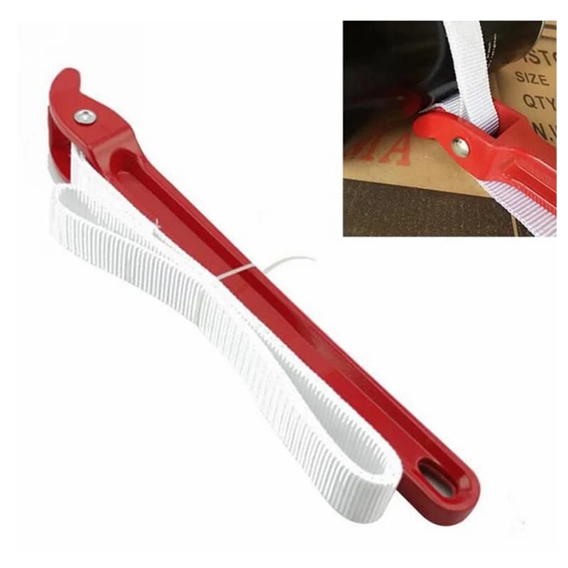 Poignée de filtre à huile, sangle de ceinture, outil essoré, sangle en aluminium