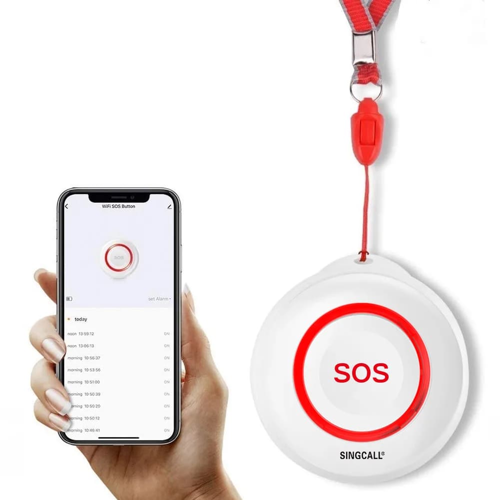 SINGCALL Tuya WiFi maison intelligente SOS bouton d'urgence alarme pour handicapés soignant téléavertisseur sans fil infirmière système d'alerte