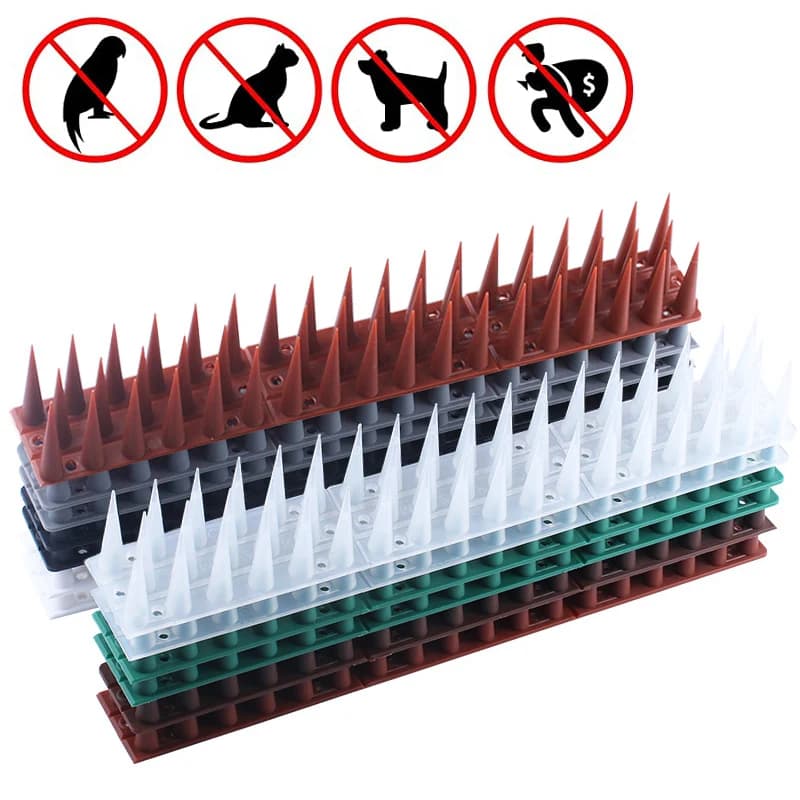 Pics en plastique sûrs et écologiques, 6 ou 12 pièces, Anti-oiseau, pour se débarrasser des Pigeons et effrayer les oiseaux, lutte antiparasitaire