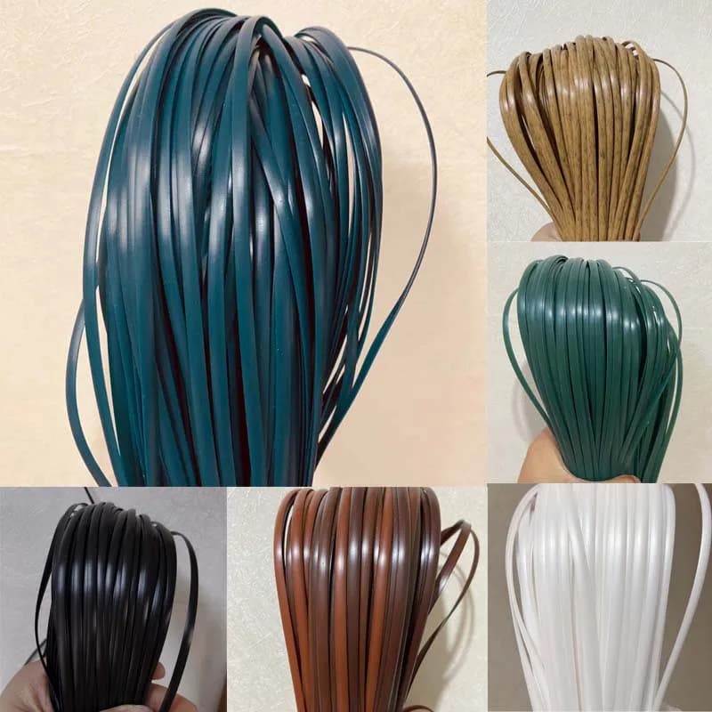 Rotin synthétique plat PE 500g 4-5mm, matériel de tissage pour meubles de maison, chaise, Table, canapé, panier, réparation, canne en plastique