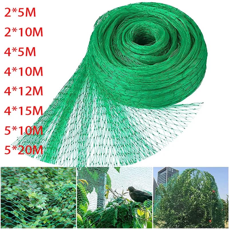 Filet de Protection anti-oiseaux vert, filet pour plantes de jardin, protège les plantes et les arbres fruitiers des oiseaux, cerf, volaille,