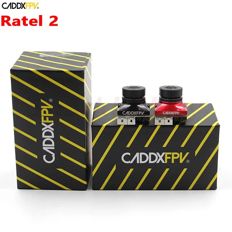 Caddx Ratel 2-Caméra FPV sous TVL, 1/1.8 en effet Starlight 165 FOV 2.1mm NTSC/PAL 16:9/4:3 Commutable 19*19mm Super WDR pour FPV Racing