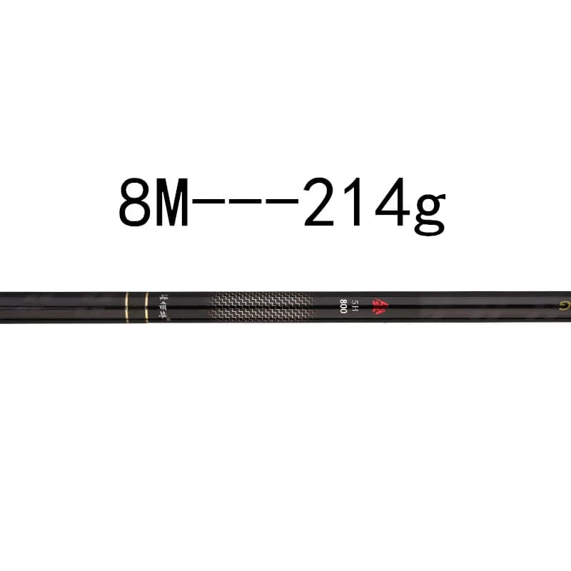 Canne à pêche télescopique ultralégère, en Fiber de carbone, mangeoire pour carpe d'eau douce, 3m4m5m6m7m8m, pour l'hiver