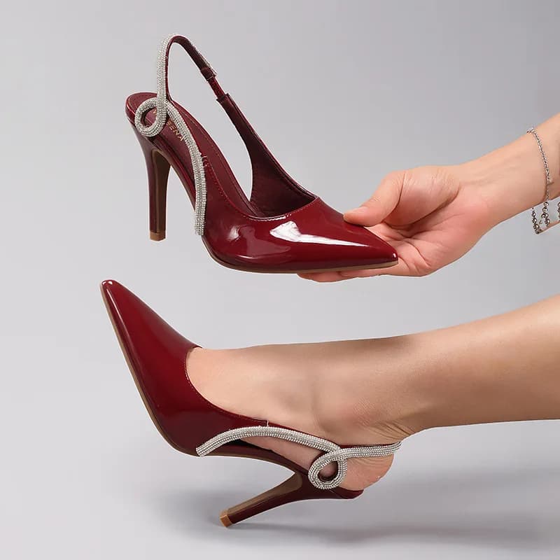 Chaussures pour femmes 2026 – Sandales à talons hauts de 10 cm pour femmes, nouvelle mode, escarpins d'été pointus, sandales à talons pour femme