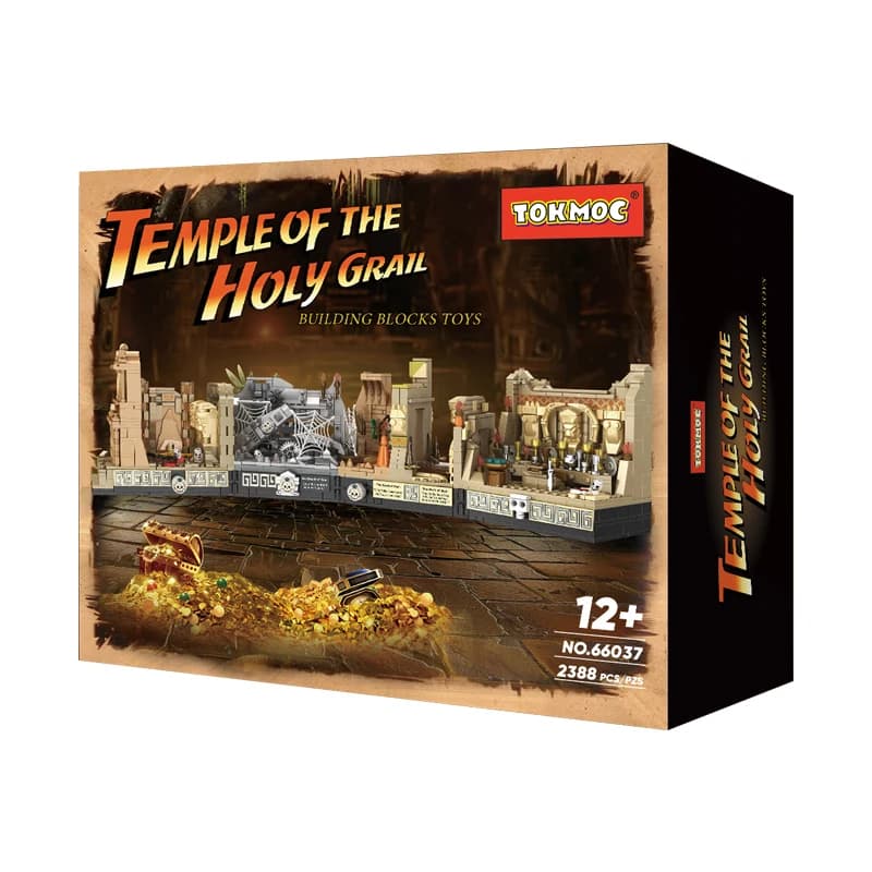 Blocs de construction du Temple de l'idole d'or MOC 66037, modèle de briques, jouets à assembler pour enfants, coffret cadeau de noël, en STOCK