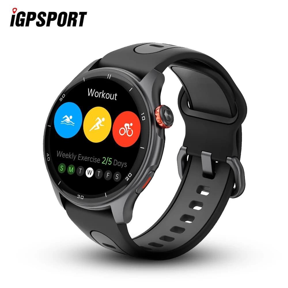 IGPSPORT LW10 Français cyclisme montre de course sport GPS localisation Route Navigation appel moniteur de fréquence cardiaque AMOLED écran Fitness