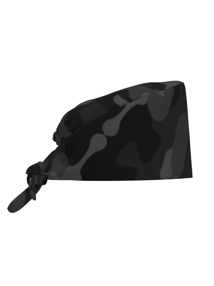 Chapeau de travail à motif de Camouflage noir réglable personnalisé pour femmes et hommes, casquettes de gommage, casquette de chirurgien pour