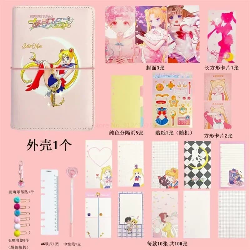Cahier de licence Sailor Moon Usagi Horizon, agenda hebdomadaire imbibé, carnet d'objectifs, cadeau d'acquisition