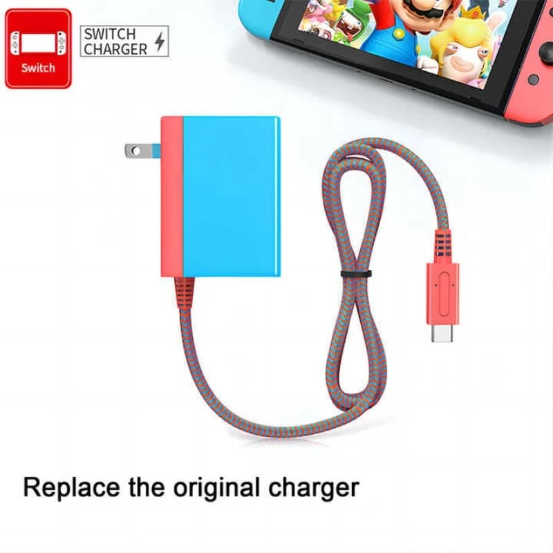 Chargeur rapide 39W type-c pour Nintendo Switch, adaptateur secteur avec alimentation 15V/2,6a pour Nintendo Switch/OLED/contrôleur-prise américaine