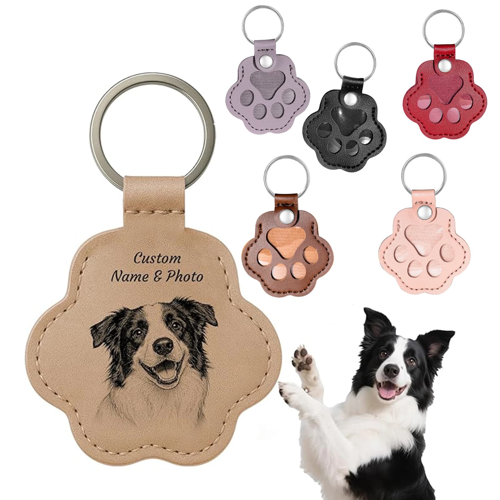 Porte-clés commémoratif personnalisé pour poils d'animaux, support de souvenir pour poils de chien et de chat, cadeau gravé pour la perte d'un