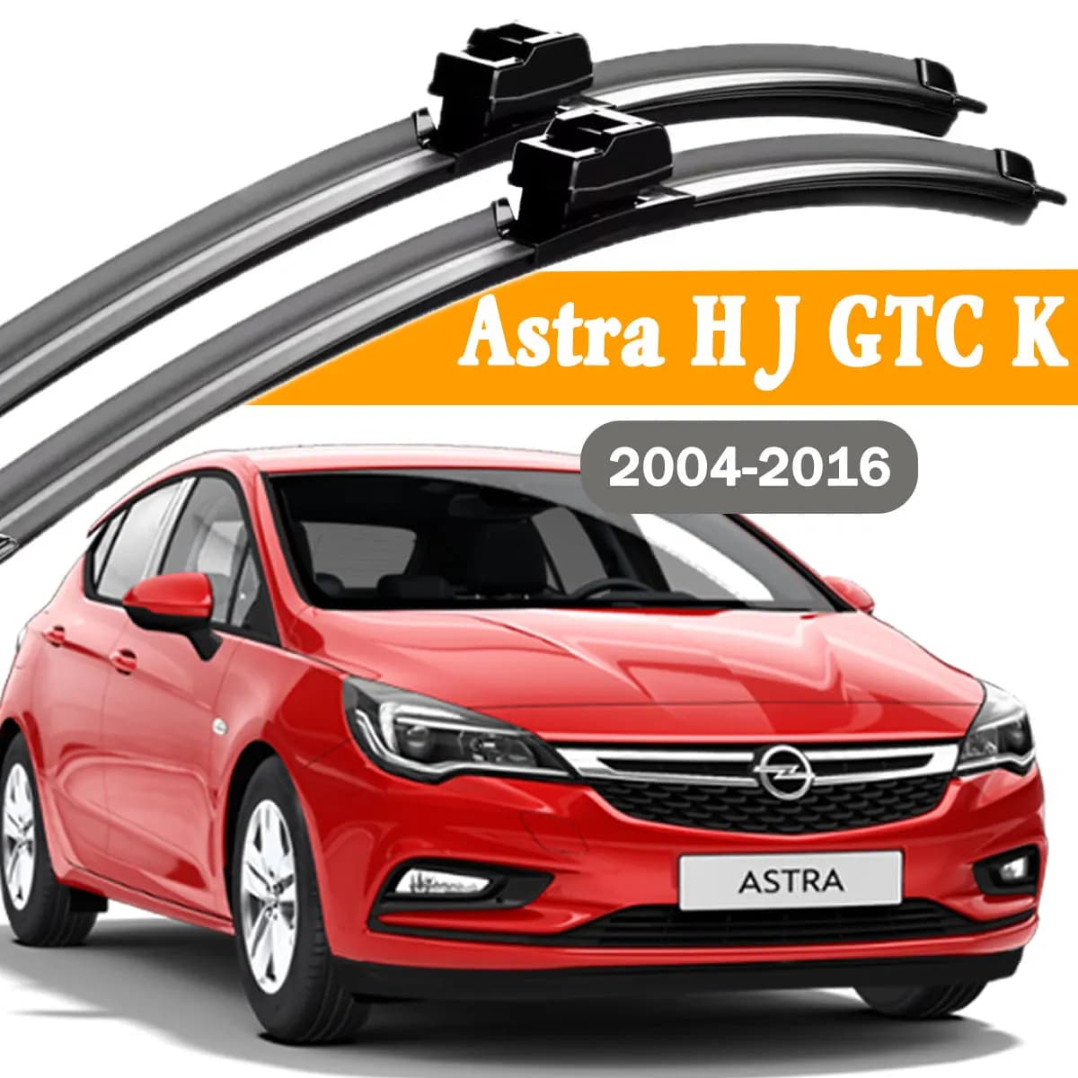 Balais d'essuie-glace avant de voiture, 2 pièces, pour Opel Astra H J GTC K 2004-2016, accessoires pour vitres et brosses de pluie