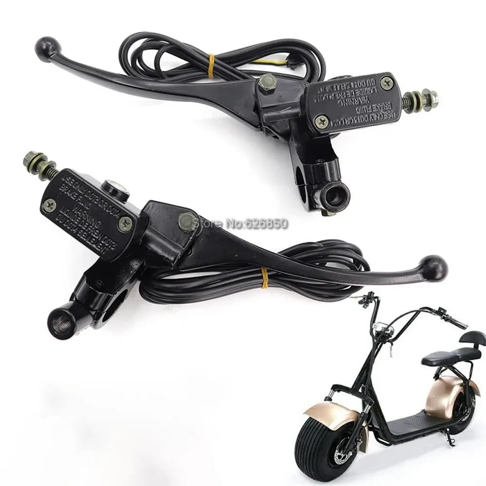 Boutiques de pompe de frein et poignée droite pour scooter électrique Citycoco, fil de signal de frein avant et arrière, levier de frein de vélo