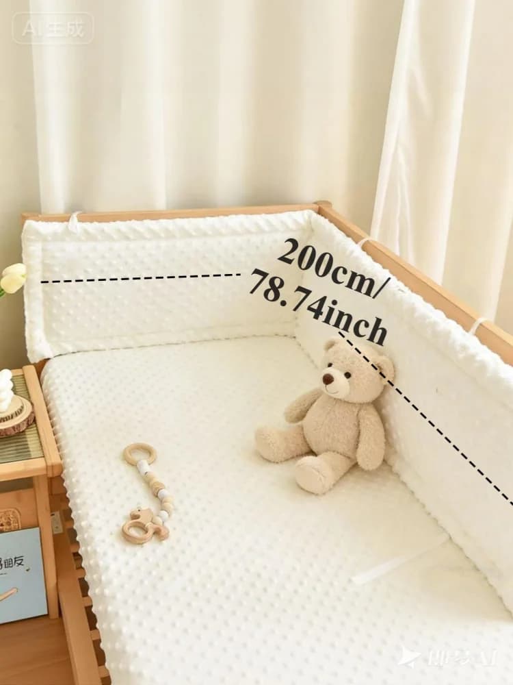 Barrière de lit bébé en coton tressé pour nouveau-nés et nourrissons