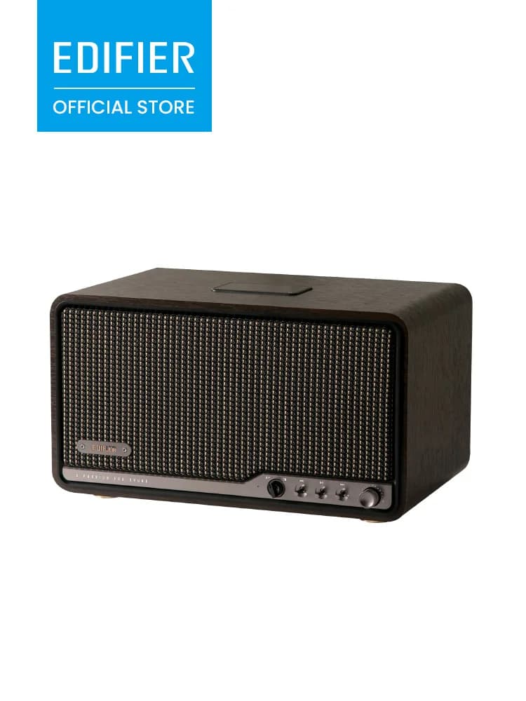 EDIFIER S300 Enceinte de table rétro Hi-Res LDAC AirPlay2 Double Wi-Fi Bluetooth 5.4 Basses 5.5 pouces Tweeter double 1.25 pouces USB-C AUX