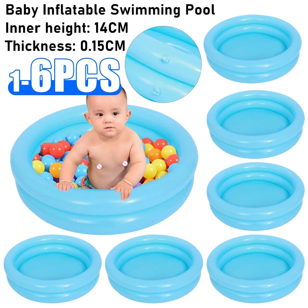 Piscine gonflable pour bébé, baignoire ronde gonflable pour tout-petits, piscine à balles en PVC, accessoires de natation intérieure et