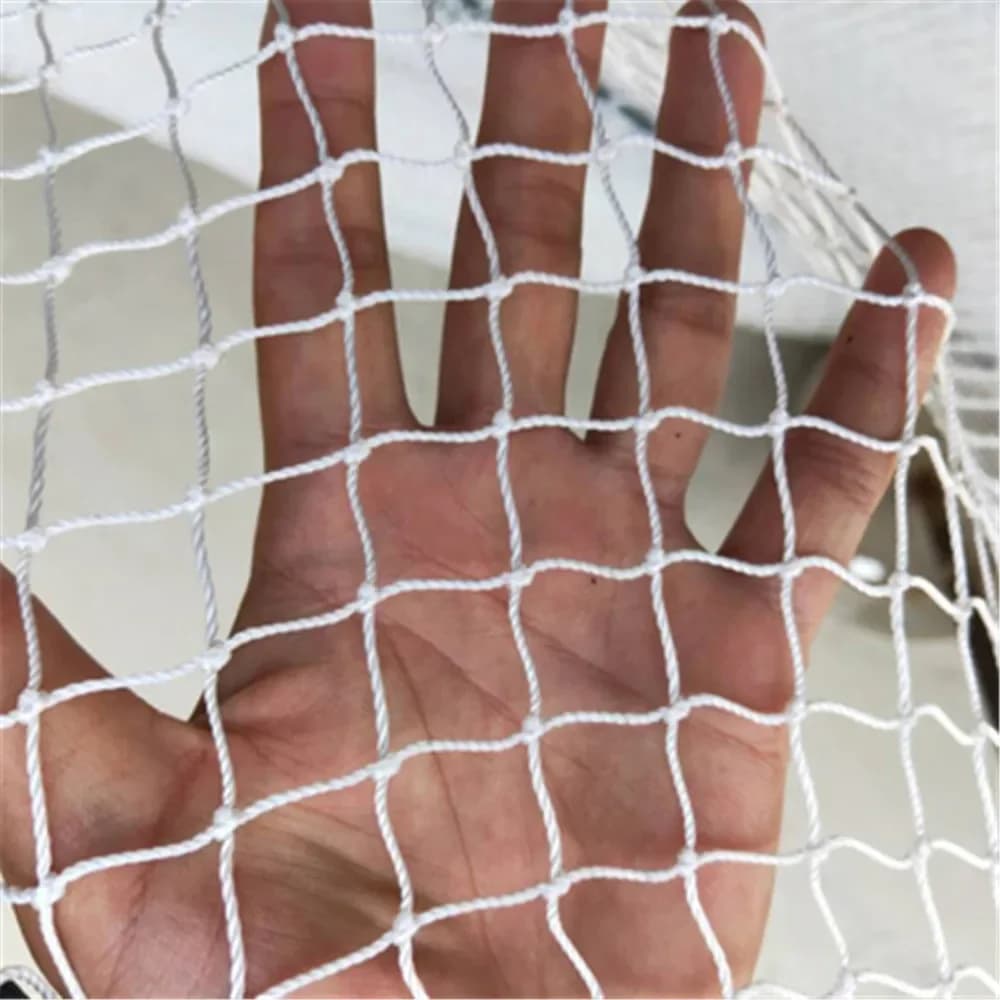 Maille en nylon blanc renforcée pour la décoration de jardin, filet de sécurité de balcon, décoration de la maison, décoration de mariage