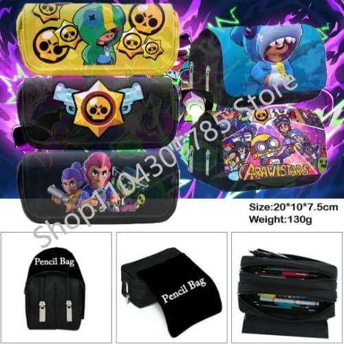 Trousse à crayons imprimée Anime, sac à stylos, sac de rangement pour étudiants, papeterie, jouet pour enfants, cadeau de noël pour étudiants