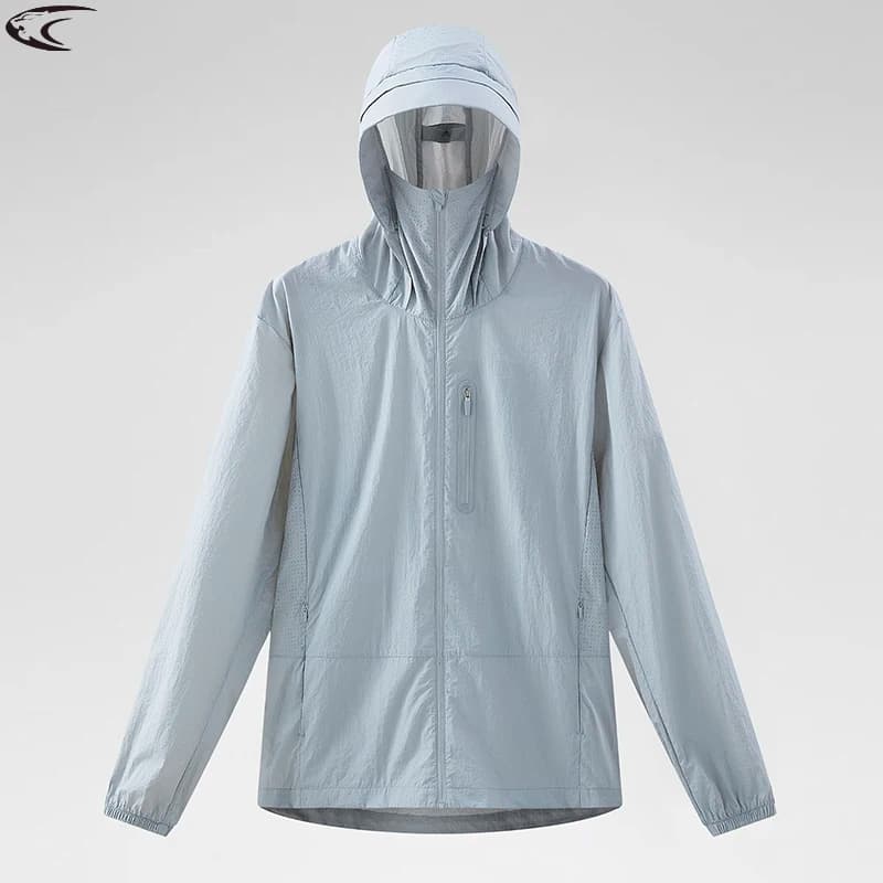 LNGXO femmes hommes imperméable Anti-UV coupe-vent Camping escalade Trekking randonnée veste unisexe séchage rapide Protection solaire manteau