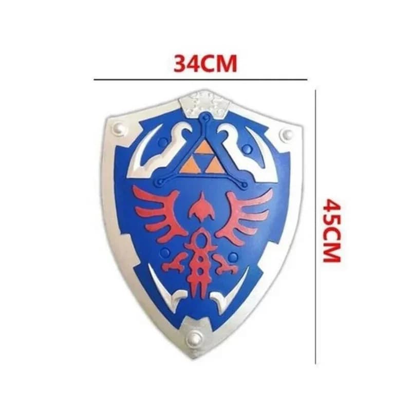 Hylian Escudo Cosplay Prop, bouclier bleu, matériau PVC