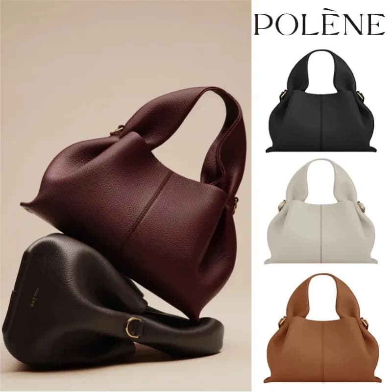 Sac cabas minimaliste avec couture centrale, corps plissé souple, sac convertible à bandoulière adapté aux tenues décontractées