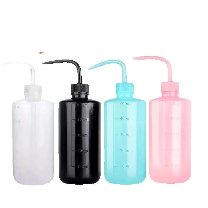 Bouteille de pulvérisation de tatouage de 250/500ml, bouteilles de lavage de sécurité en plastique de haute qualité, bouteille à presser sans