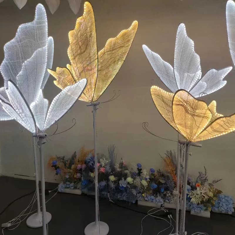 60/80/100 cm mariage papillon lampadaire créatif papillon plafonnier papillon suspendu décoration accessoire pour mariage noël