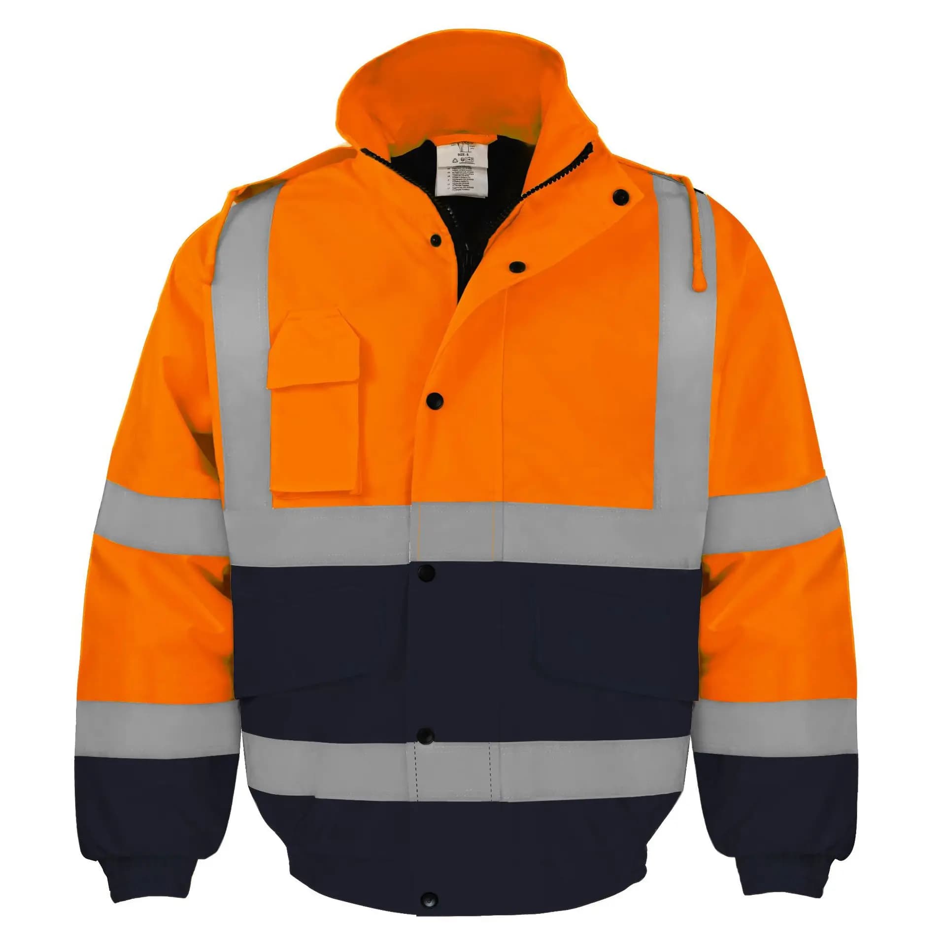 Veste réfléchissante imperméable pour hommes, en tissu Oxford 300D, manteau thermique, vêtements de travail de sécurité pour le cyclisme,