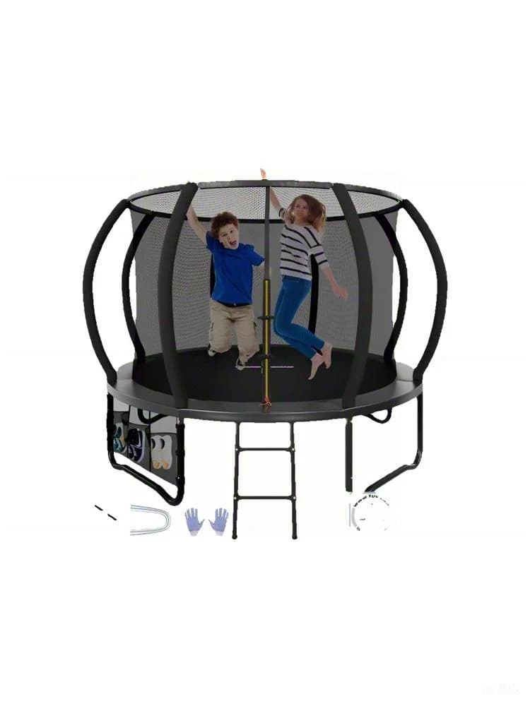 Trampoline extérieur Ø 305cm Devoko GS Certificat Trampoline pour enfants Trampoline de jardin avec filet de sécurité
