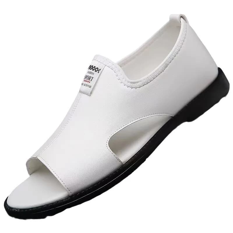 Chaussures de plage décontractées pour hommes, plate-forme en cuir, sandales de plage en plein air, mode d'été, astronomique douce, chaussures