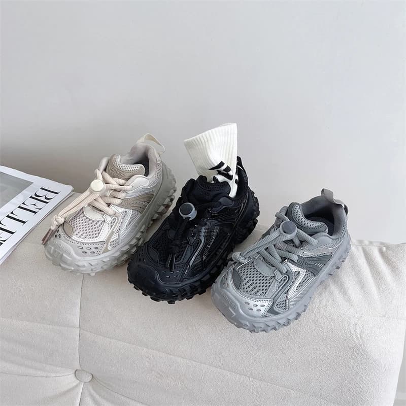 Baskets épaisses avec peluche pour enfants, chaussures de sport chaudes pour enfants, baskets de course non ald, garçons et filles, grands enfants,