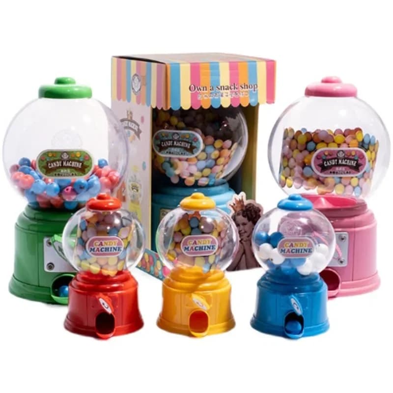 Tirelire à Bonbons pour Enfants, Distributeur de Bonbons, Machine à Gumball pour Garçons et Bol, Idées Cadeaux d'Anniversaire