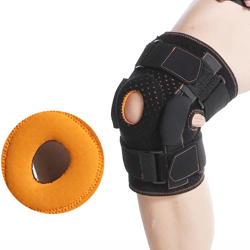 Genouillère orthopédique, Support de Compression, charnière, sangle de protection du genou pour hommes femmes, soulagement de la douleur du Tendon,