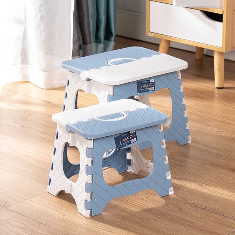 Le tabouret bas pour la maison, petit tabouret d'extérieur, tabouret pliable, adapté au salon, à la cuisine et à la salle de bain, tabouret de