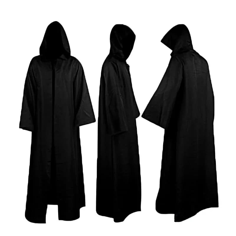 Costume de Cosplay Noir Everak Cos, Anakin Skywalker Jedi Kokor, Darth Vader Everak, Robe à Capuche pour Homme Adulte, Vêtement de Gladiateur