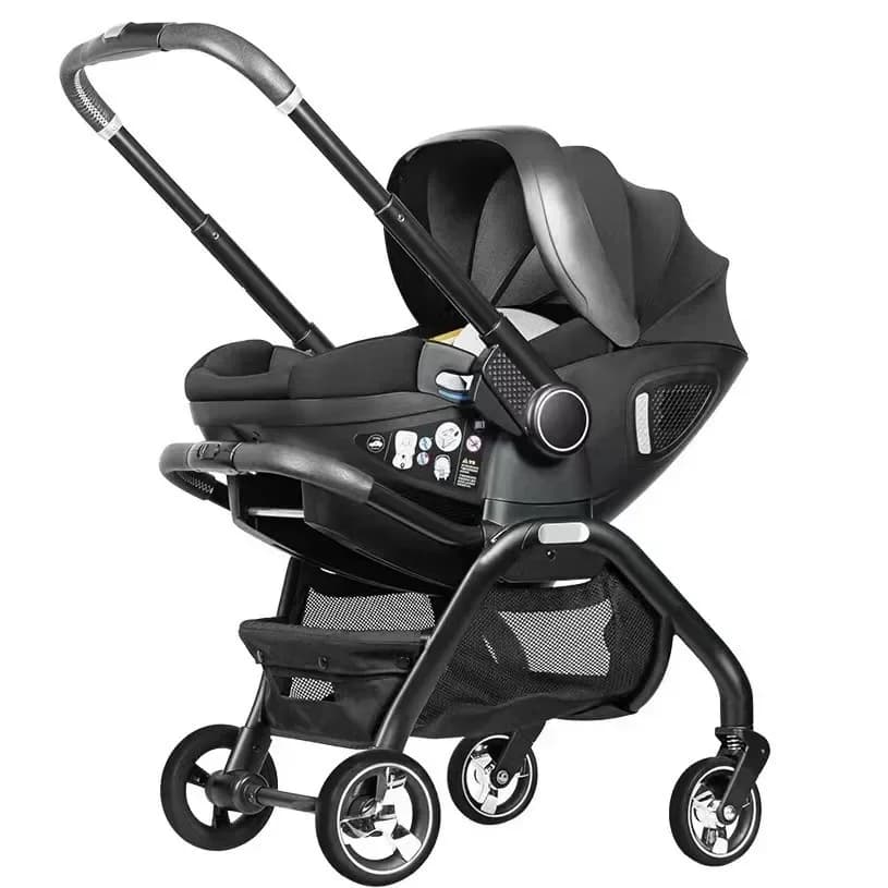 Poussette 4 en 1 pour nouveau-né, siège auto multifonction, légère, à quatre roues, poussette bidirectionnelle de luxe