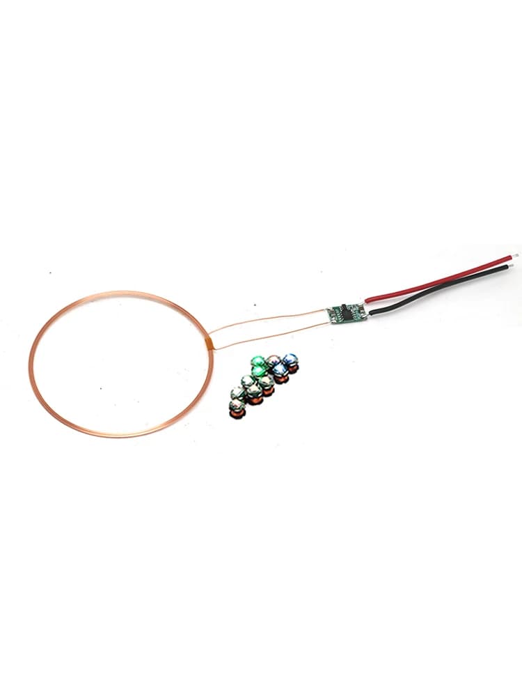 Transmetteur d'alimentation sans fil 0 ~ 80mm, récepteur sans fil, bobine de lumière LED, lampe à Induction, Modification du modèle LEGO Gundam